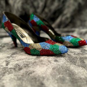 RARE AUTHENTICATED Women’s Stuart Weitzman for Martinique Rhinestone Heels